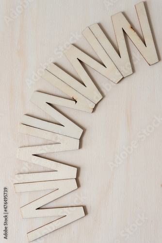 wood type  letter W 
