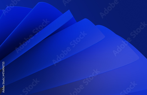 Fototapeta Naklejka Na Ścianę i Meble -  3d blue abstract artistic background for business and technology concept presentation slide