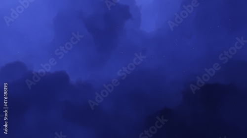 Planetary nebula in deep space. Abstract colorful background 3d render © ANDREI