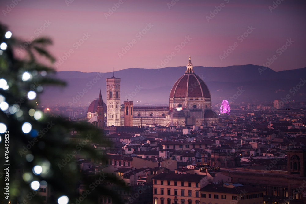 Fototapeta premium The magic of Florence during Christmas time