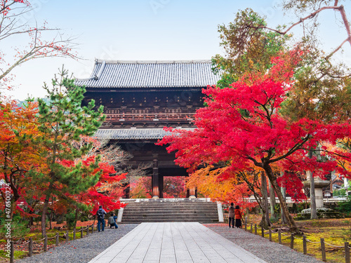 Obraz na płótnie 秋の京都 南禅寺 w salonie