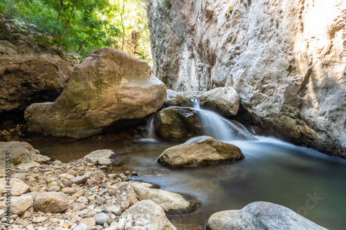 Canyon and river forming the so called Stretta di Longi, Galati Mamertino
