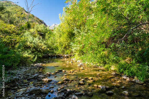 Canyon and river forming the so called Stretta di Longi, Galati Mamertino