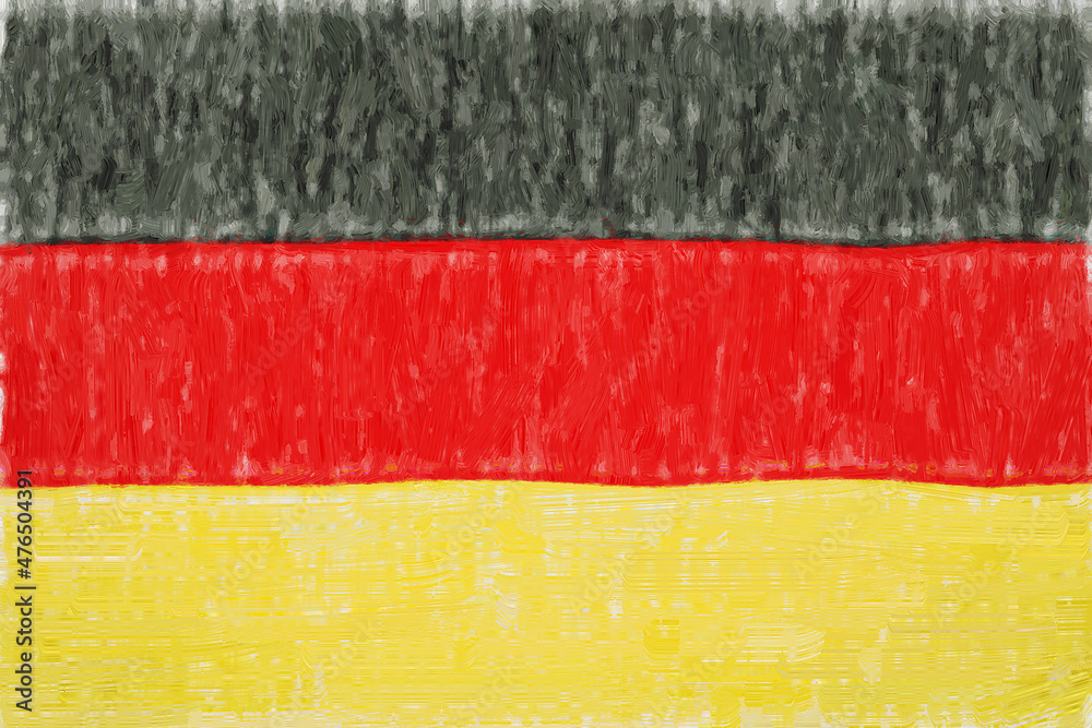 Obraz premium germany painted flag