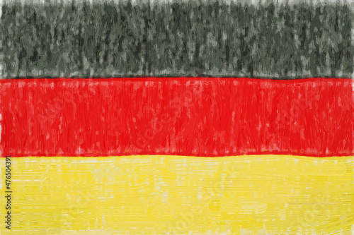 germany painted flag