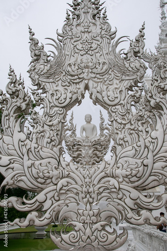 buddha white temple chiang rai Thailand © Morgana