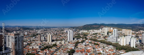 Serra do Japi, vista de Jundiaí panorama 2021 photo