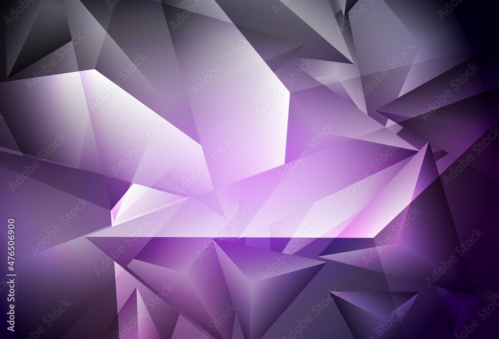 Dark Purple vector pattern with polygonal style. Dark Purple vector pattern with polygonal style.