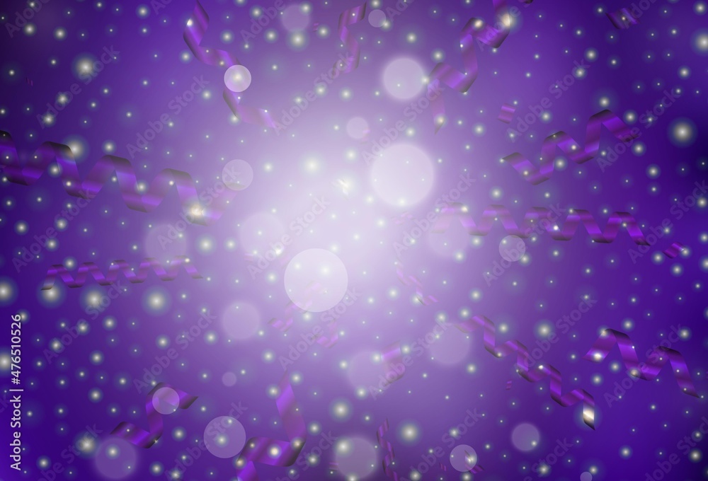 Dark Purple vector pattern in Christmas style.