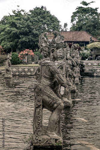 Balinese statue in Tirta Gangga Temple