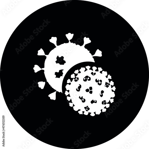 virology icon. flat illustration of virology vector icon for web
