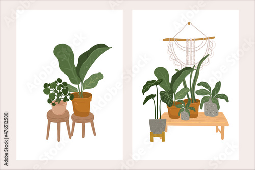 Priurban jungle hand drawn  illustration poster