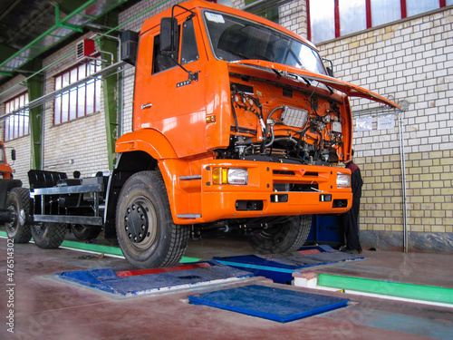 A Kamaz truck in a factory in Tabriz, Iran