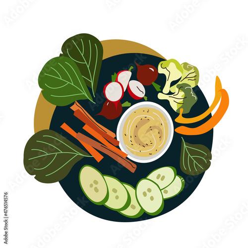 hummus vegetables 