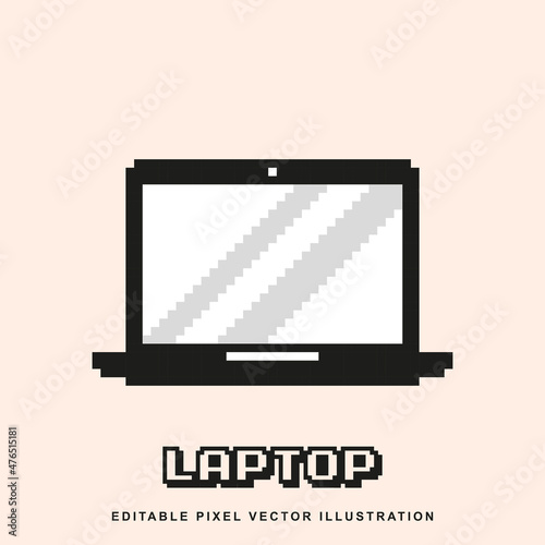 Pixel leaf icon vector illustration for video game asset, motion graphic and mockup