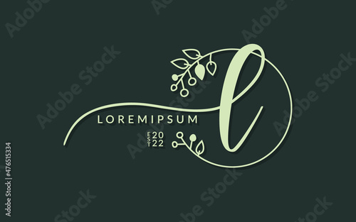 Handwritten Signature monogram Letter l calligraphic vector graphic design,usable for wedding card, personal signature, logo design concept illustration