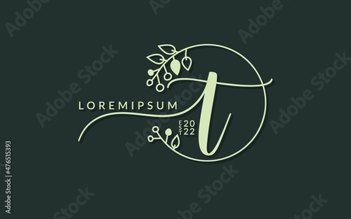 Handwritten Signature monogram Letter t calligraphic vector graphic design,usable for wedding card, personal signature, logo design concept illustration