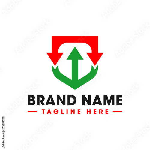 stock traffic shield inspiration illustration logo
