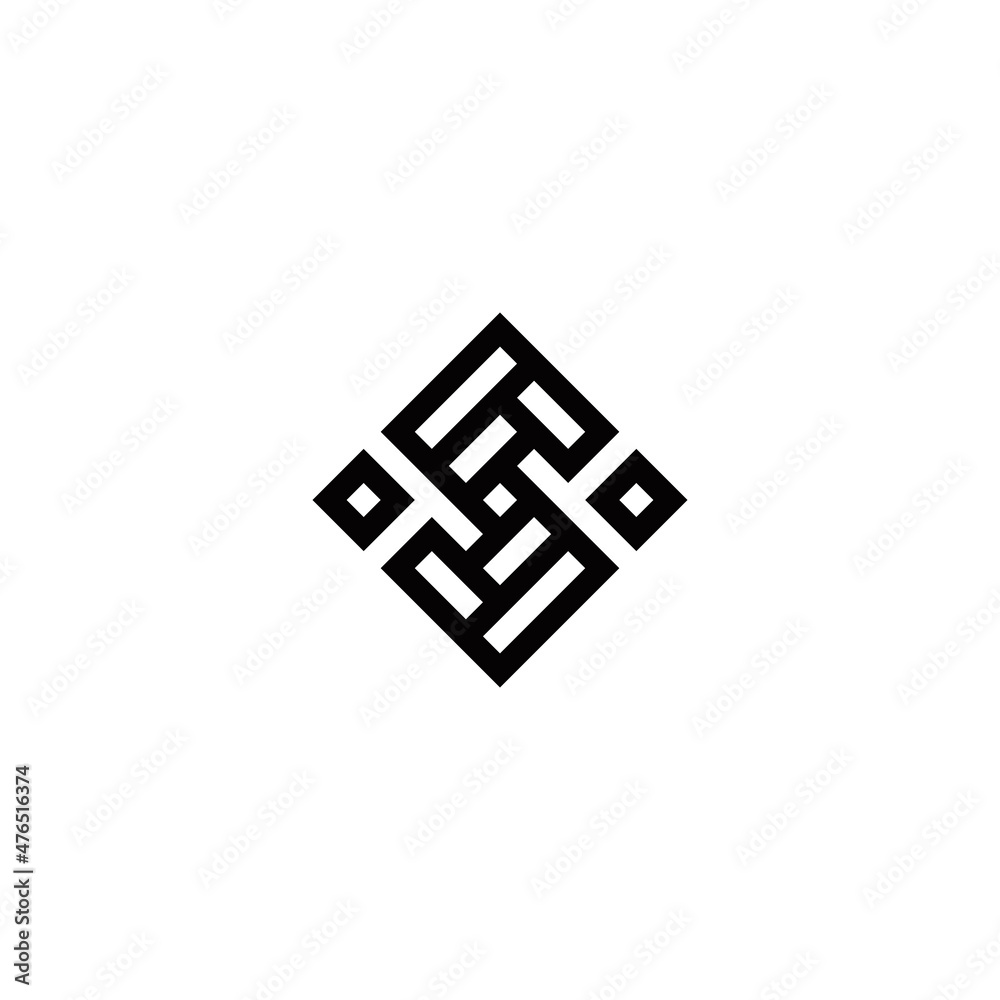 s initial logo design vector template