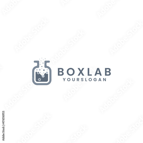 box lab logo design vector