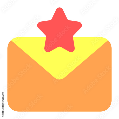 favorite message icon illustration