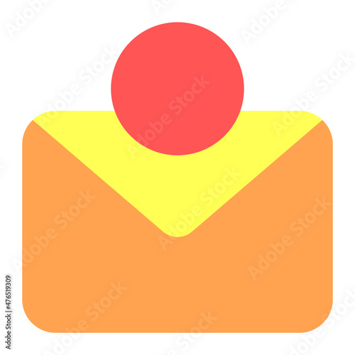message notification icon illustration