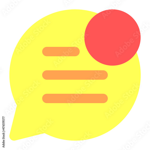 chat notification icon illustration