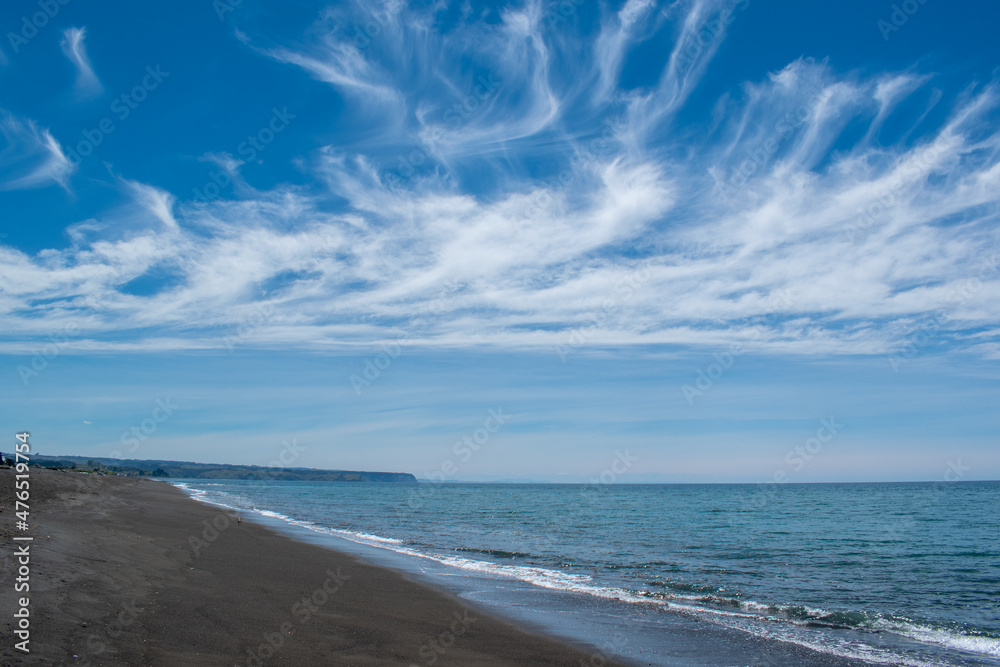 Summers Day, Beach (Awesome Clouds) - Hawkes Bay, New Zealand