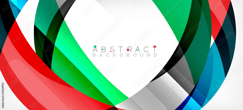 Color circle shapes, minimal geometric background. Trendy dynamic composition. Vector Illustration For Wallpaper, Banner, Background, Landing Page Color circle shapes, minimal geometric background. Trendy dynamic composition. Vector Illustration For Wallpaper, Banner, Background, Landing Page
