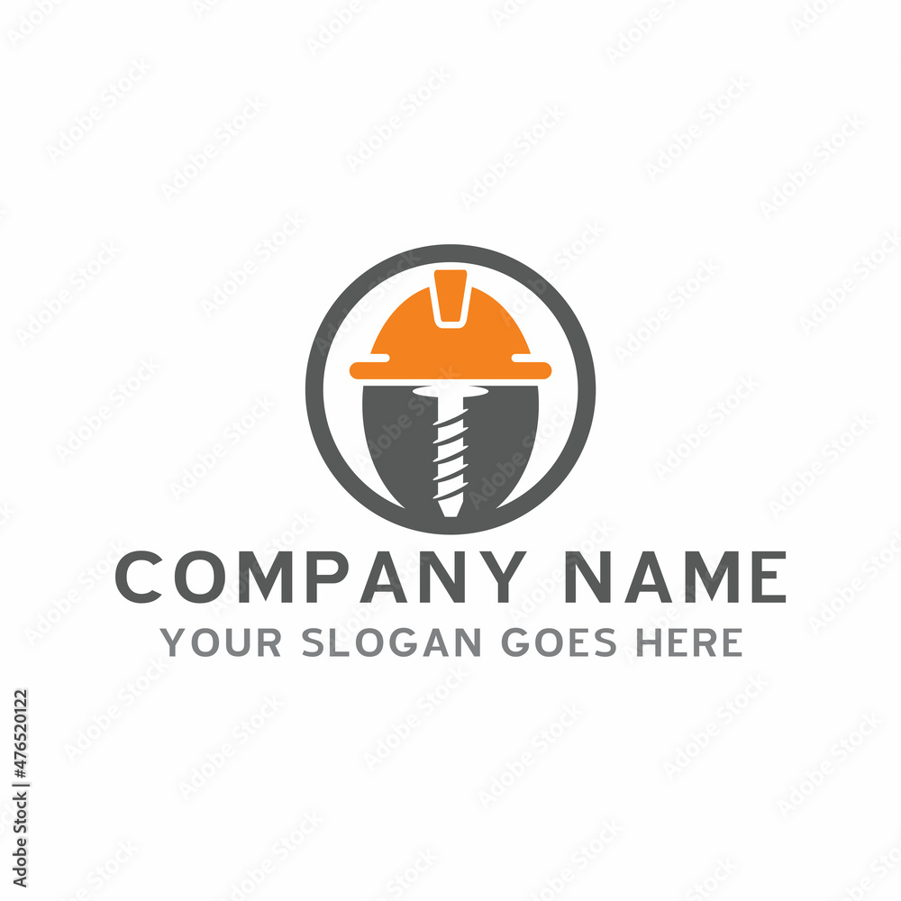 Fototapeta premium factory industry logo , industrial logo