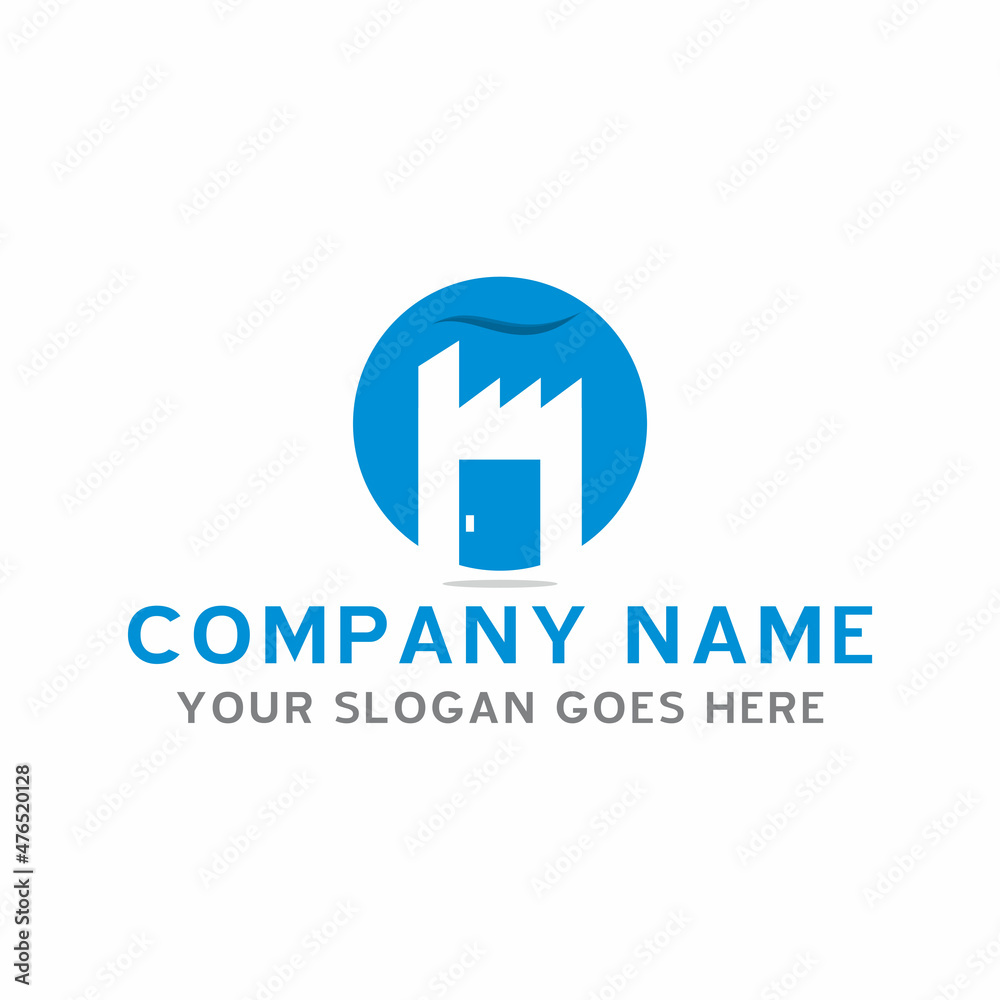 factory industry logo , industrial logo