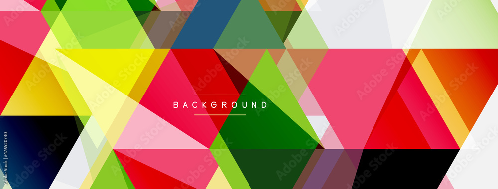 Mosaic triangles geometric background. Techno or business concept, pattern for wallpaper, banner, background, landing page Mosaic triangles geometric background. Techno or business concept, pattern for wallpaper, banner, background, landing page