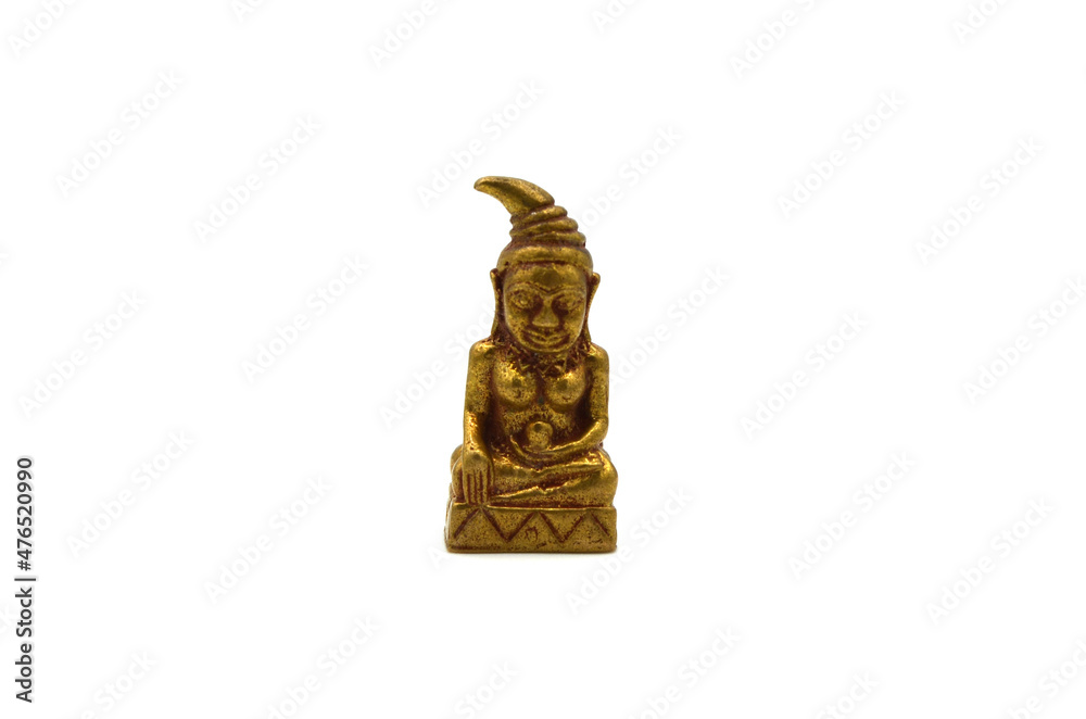 Thai buddha amulet pendant isolated on white background Thai buddha amulet pendant isolated on white background