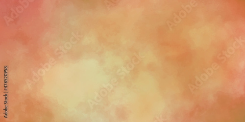 abstract watercolor background. Orange background with vintage texture, abstract solid elegant marbled watercolor textured paper design. background with space for text or image.