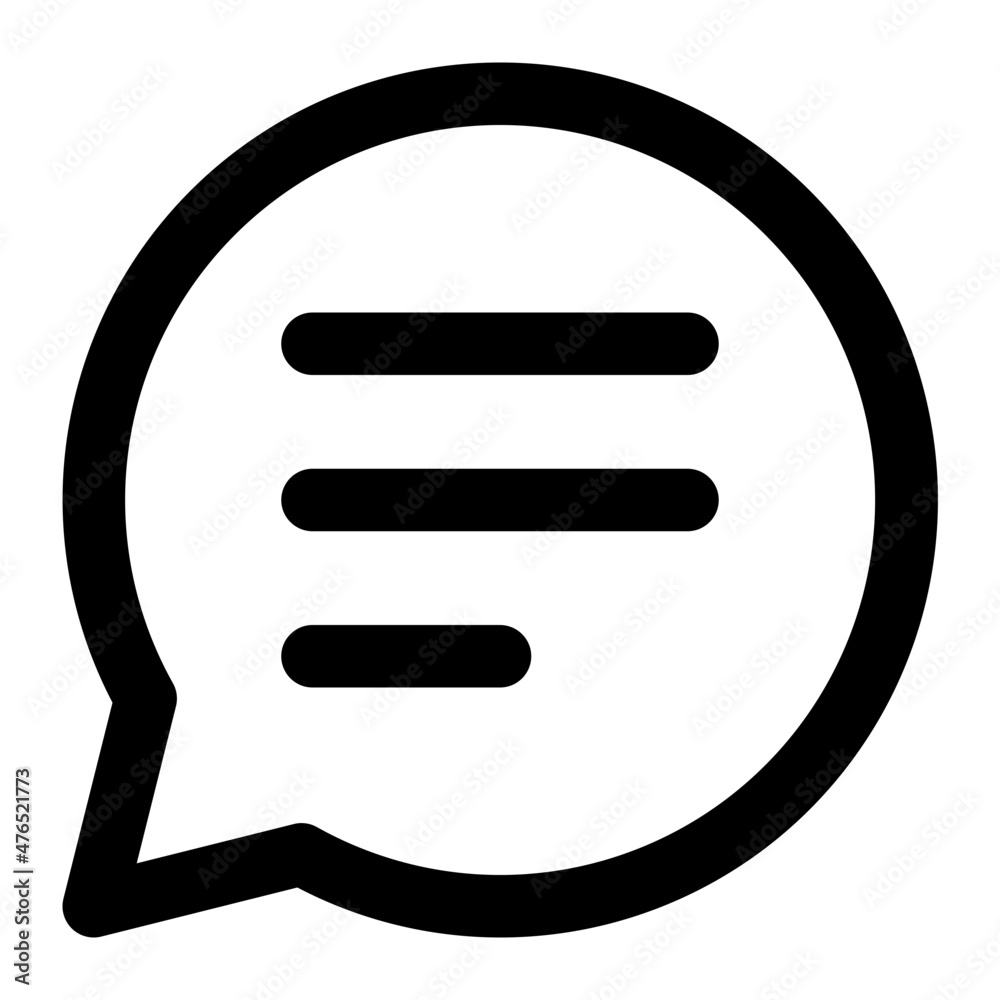 speech bubble icon illustration