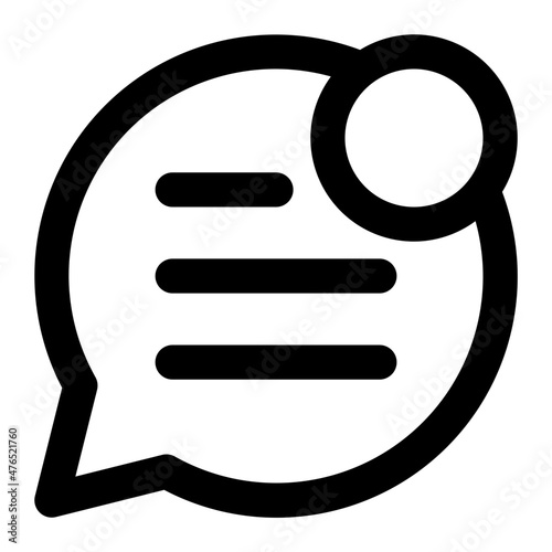 chat notification icon illustration