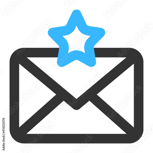 favorite message icon illustration