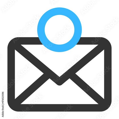 message notification icon illustration