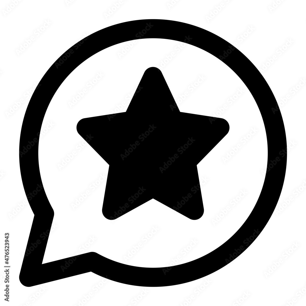 favorite chat icon illustration