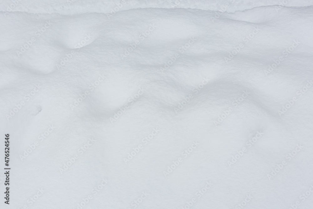 Naklejka premium snow texture in winter, white background