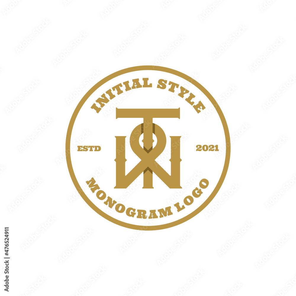 Illustration vector graphic of Initial style, good for logo design Illustration vector graphic of Initial style, good for logo design
