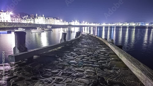 Harbour pavement Guernsey Normandy Bailiwick timelapse photo