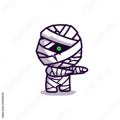 cute little mummy illustration