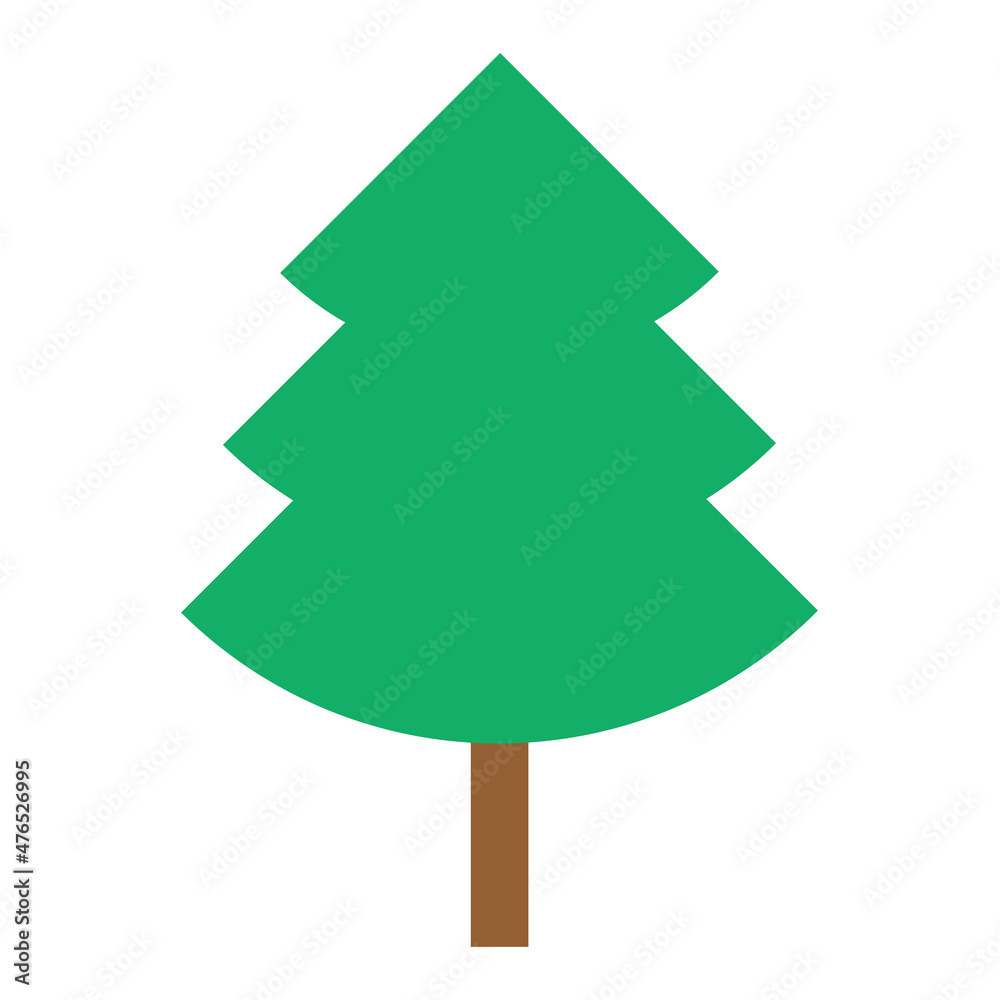 Illustration of a simple tree. Vector. Illustration of a simple tree. Vector.