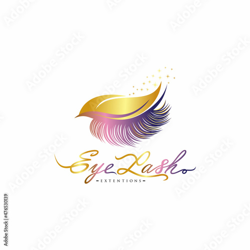 beautiful eyelash extention template design
