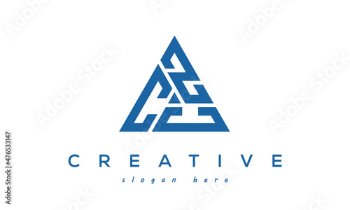 CZC creative tringle letters logo design victor photo