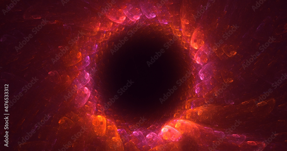 Fototapeta premium 3D rendering abstract circle light background