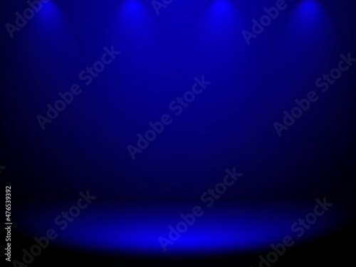 Black and blue background. Abstract blue background for web design templates, christmas, valentine, product studio room and business report with smooth gradient color.