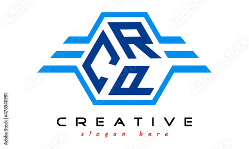 emblem badge with wings CRP letter logo design vector, business logo, icon shape logo, stylish logo template
