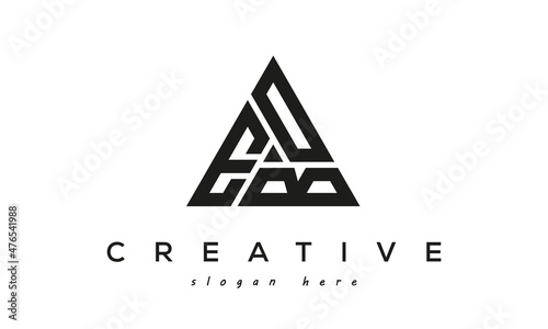 EOB creative tringle letters logo design photo